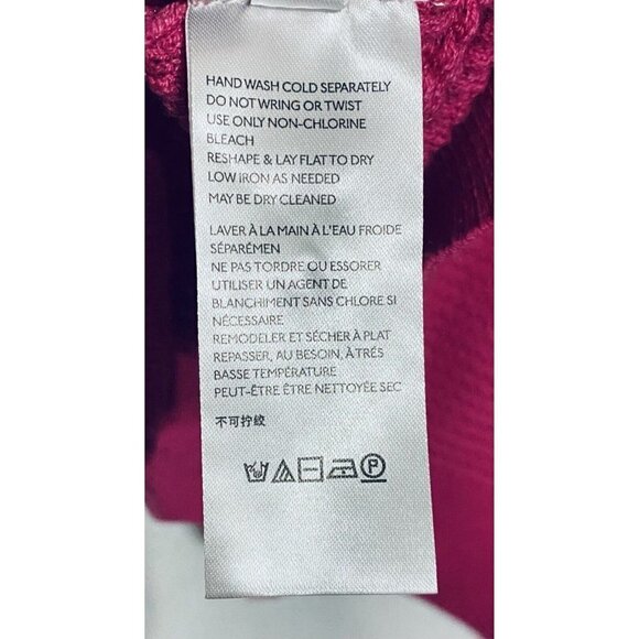 Anthropologie Sweater Womens Small Pointelle Knit 3/4 Sleeve Pink Cotton Boho - Picture 6 of 9